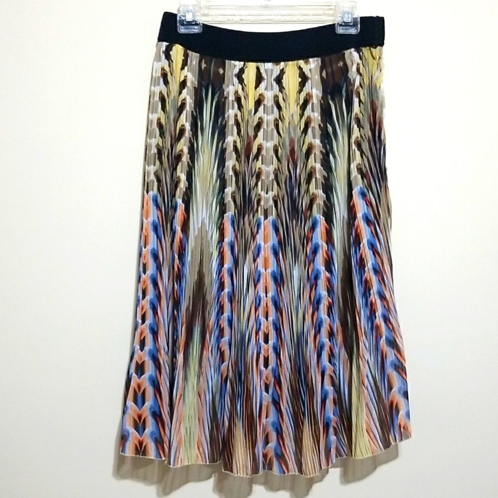Studio West Brown Multicolored Skirt Sz small
